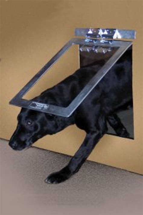 metal dog house doors|heavy duty doggie doors.